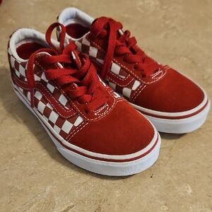 Vans Old Skool | Red & White Checker | Youth Sz. 12 EUC